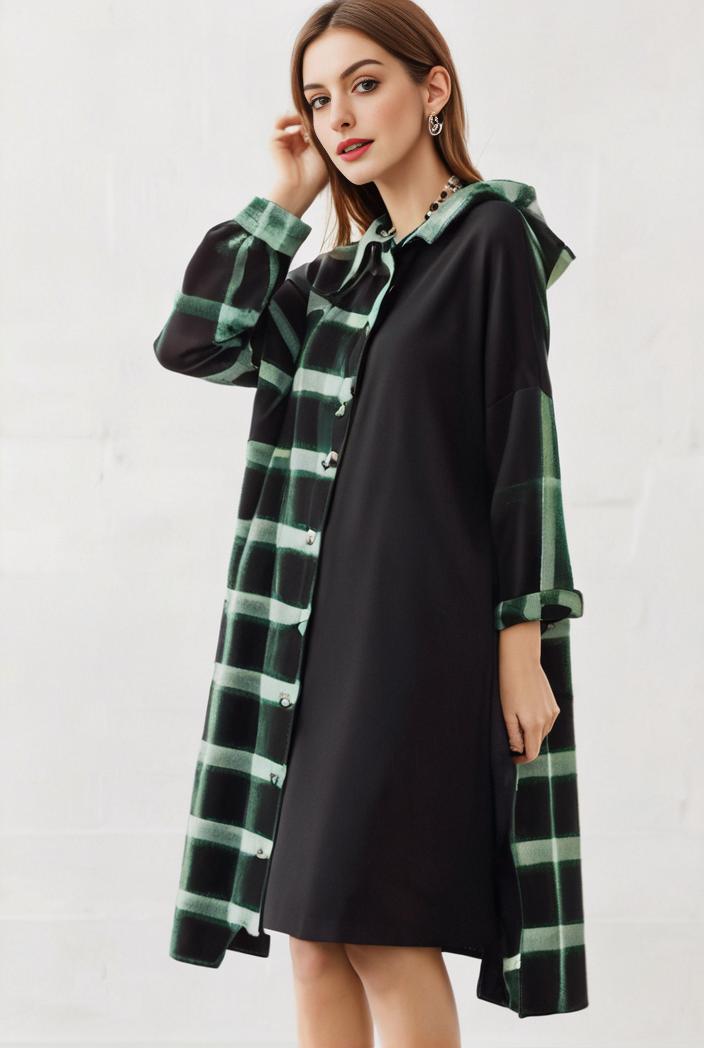 size curve dresses plus size loose elegant floral pattern stitching midi dress 105430