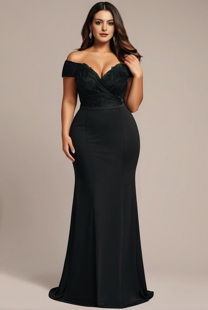 stylish plus size bodycon deep v neck sequin evening dress 107042