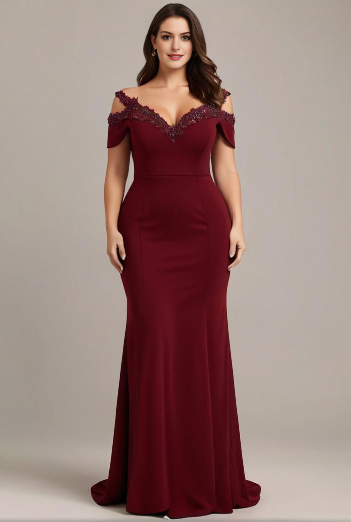 stylish plus size bodycon deep v neck sequin evening dress 107051