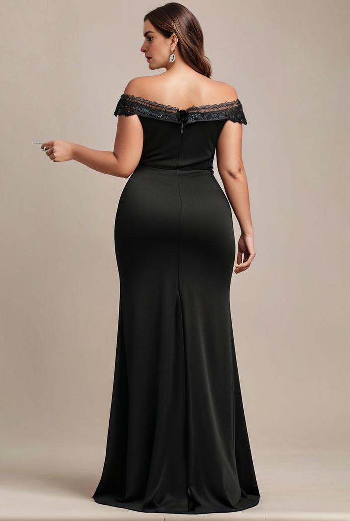 stylish plus size bodycon deep v neck sequin evening dress 107061