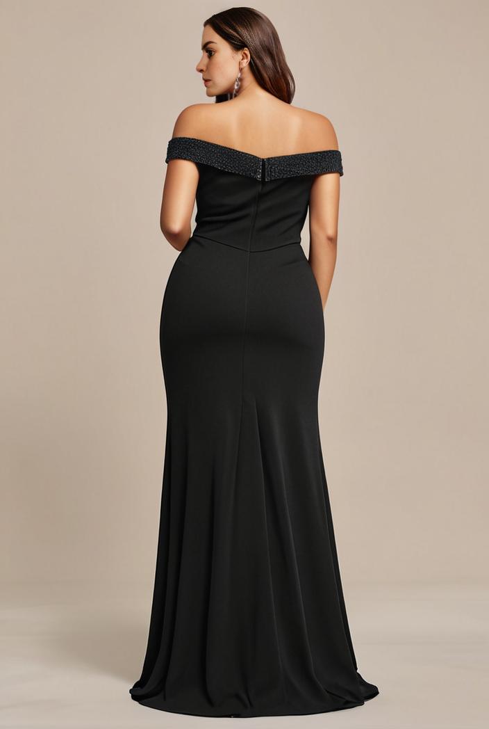 stylish plus size bodycon deep v neck sequin evening dress 107060