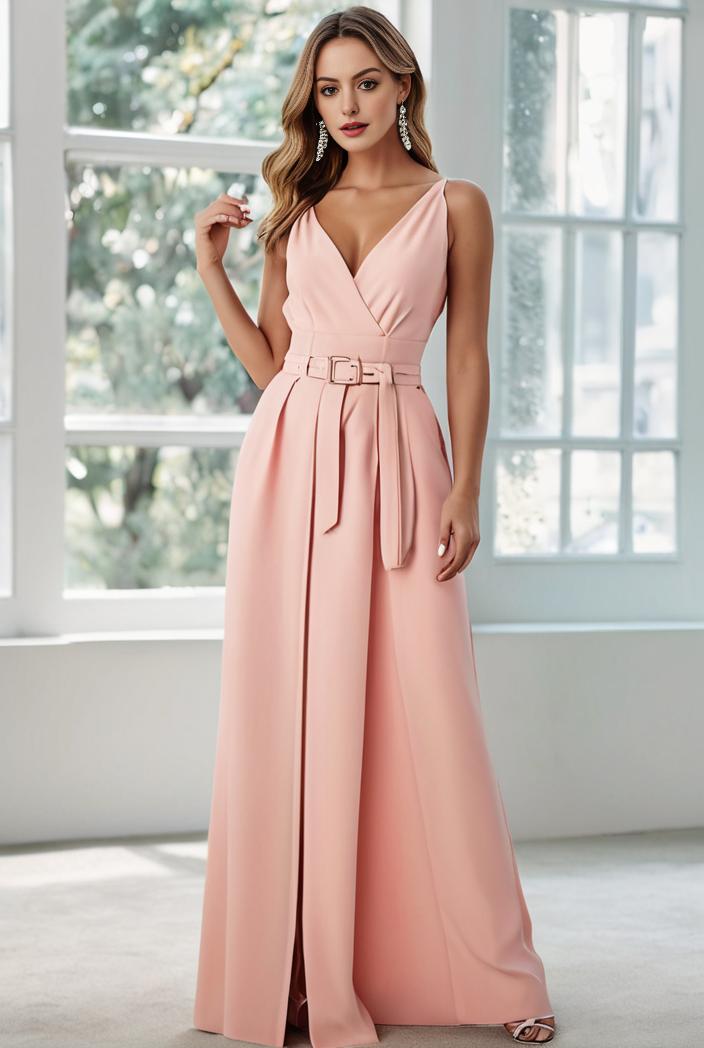 convertible chiffon lace open back spaghetti straps bridesmaid dress 110470