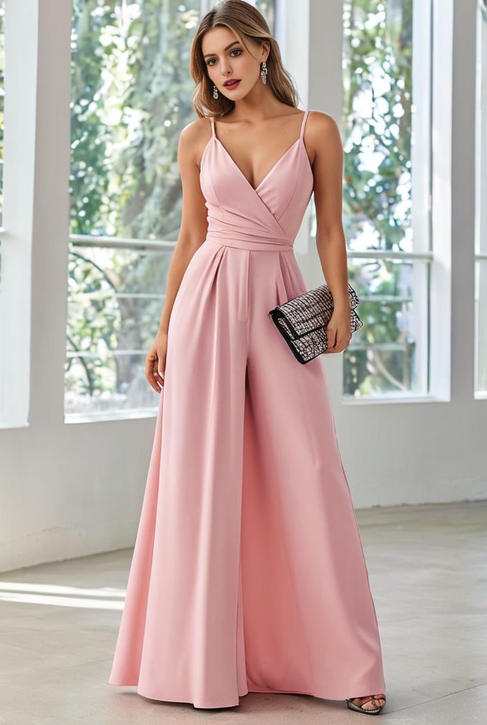 convertible chiffon lace open back spaghetti straps bridesmaid dress 110492