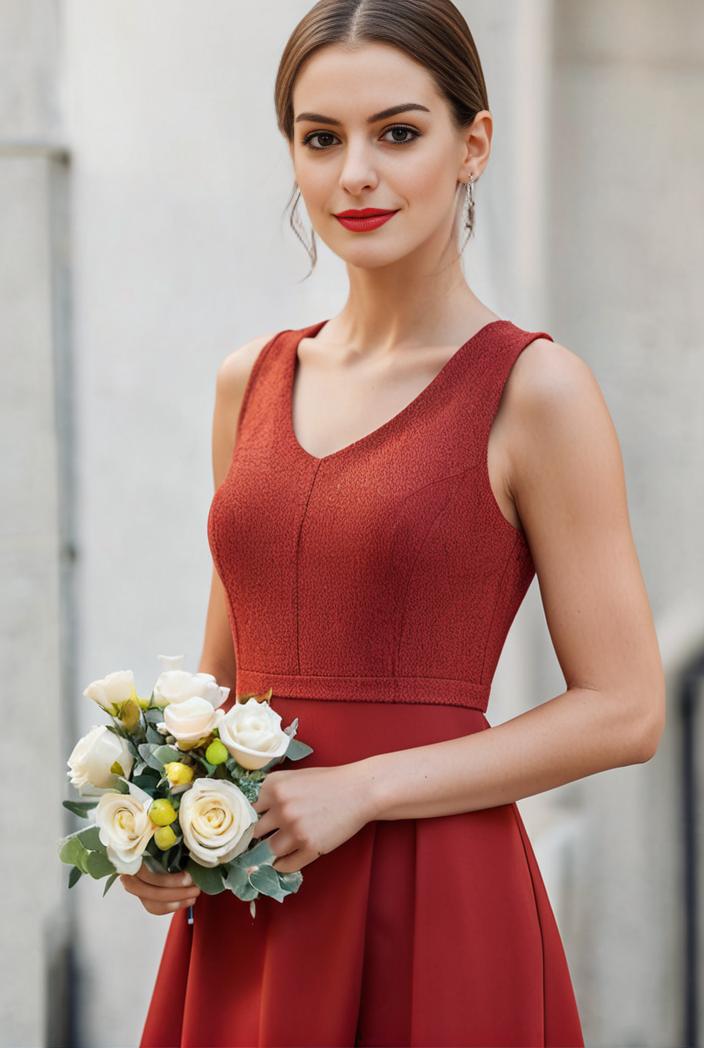 deep v neck lace chiffon bridesmaid dress with asymmetrical hem 110915