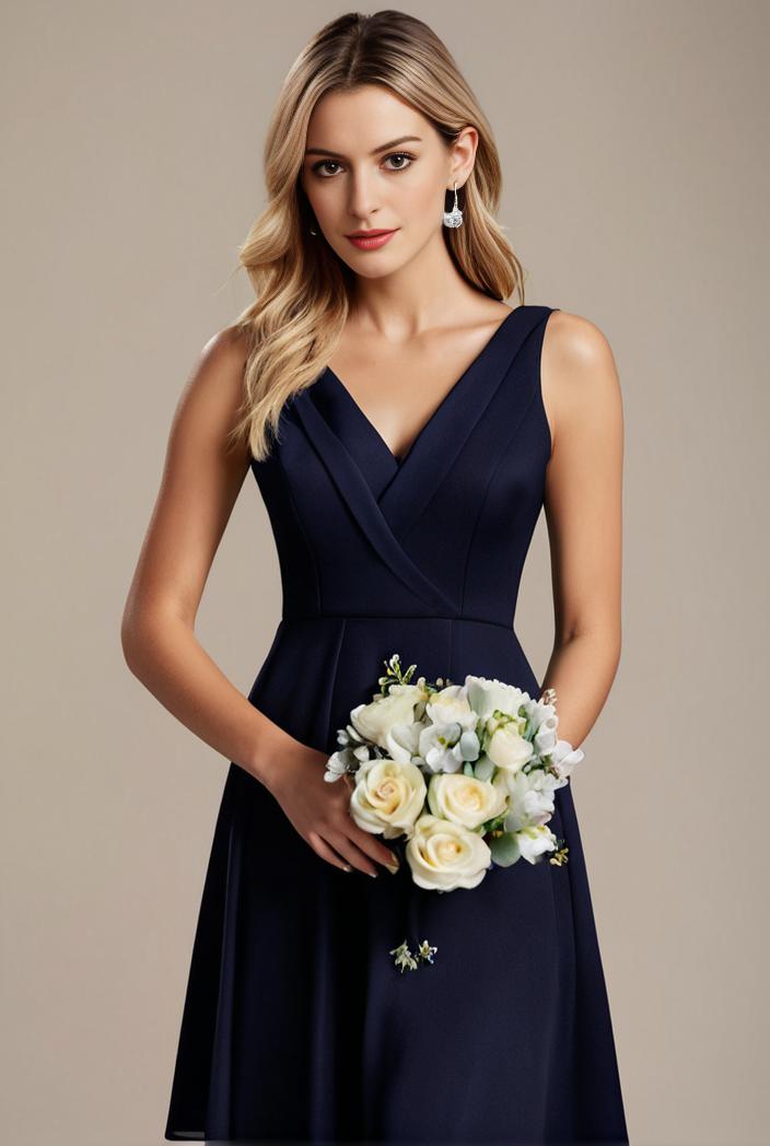 deep v neck lace chiffon bridesmaid dress with asymmetrical hem 110938