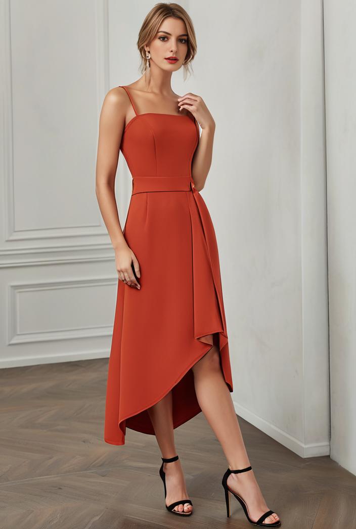 deep v neck lace chiffon bridesmaid dress with asymmetrical hem 110958