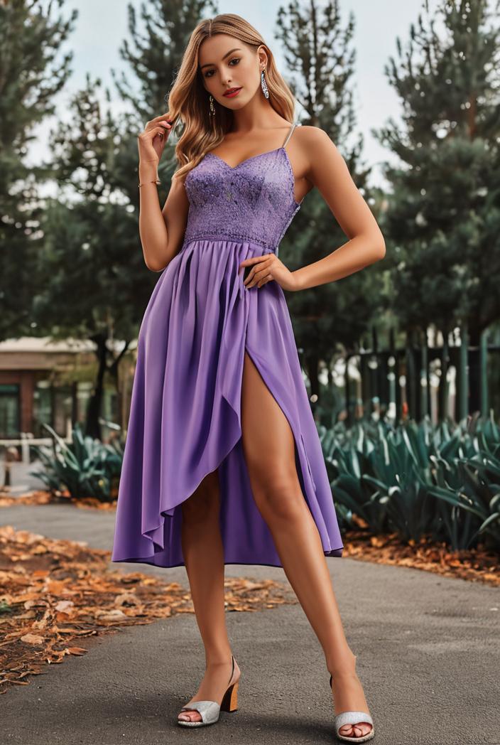 deep v neck lace chiffon bridesmaid dress with asymmetrical hem 110973