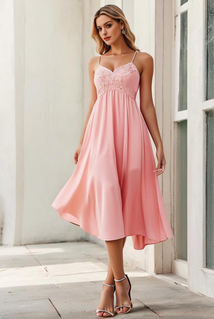 deep v neck lace chiffon bridesmaid dress with asymmetrical hem 110986