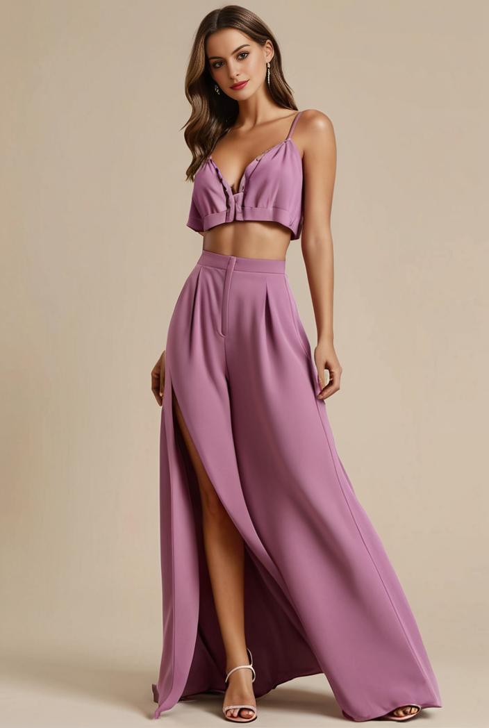 elegant chiffon high low off the shoulder bridesmaid dress 111815