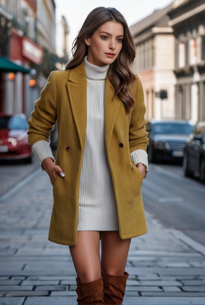 elegant solid stand collar pocket open front long sleeve blazer 113198