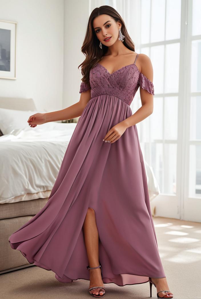 off shoulder spaghetti strap a line maternity dress 116578