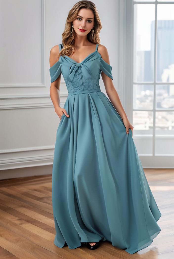 off shoulder spaghetti strap a line maternity dress 116584