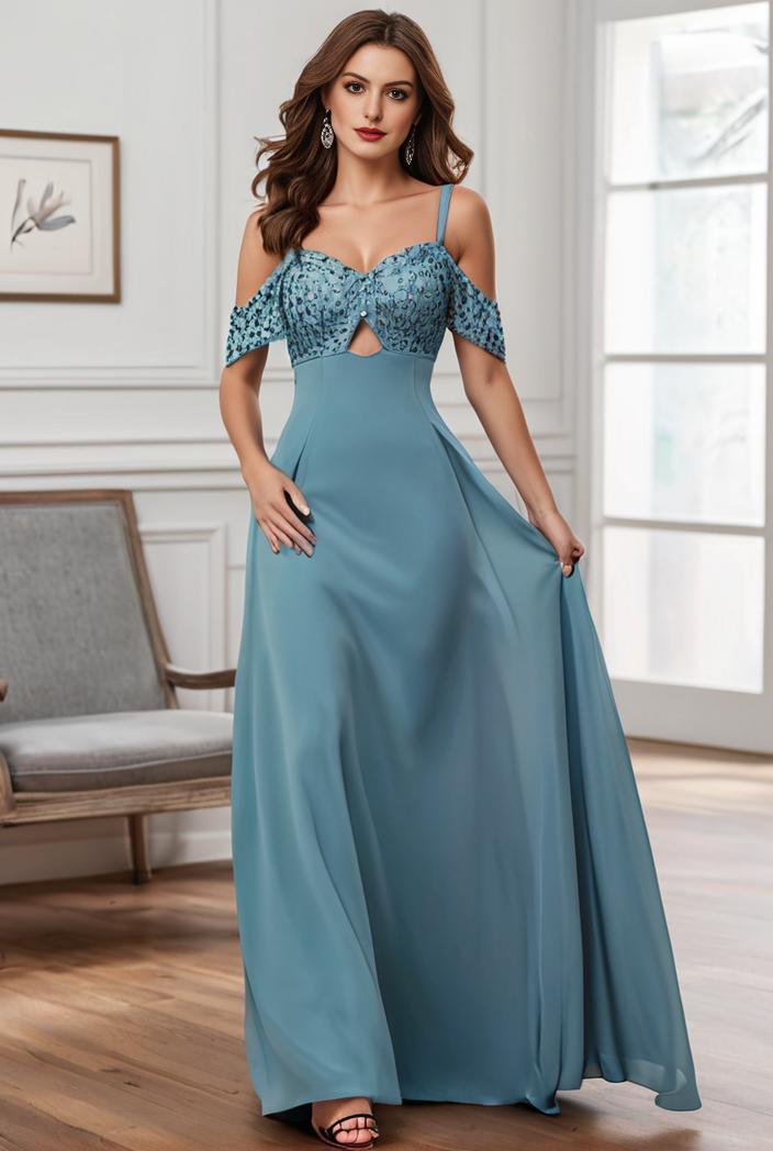 off shoulder spaghetti strap a line maternity dress 116587