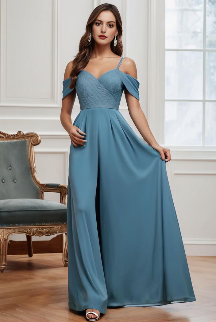 off shoulder spaghetti strap a line maternity dress 116589