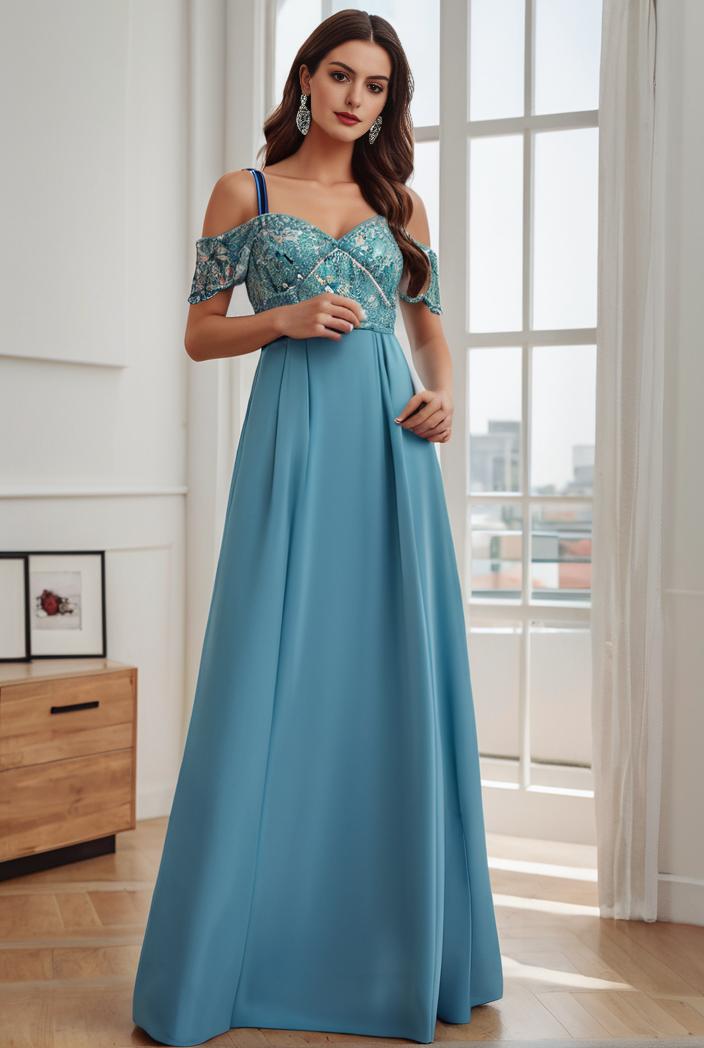 off shoulder spaghetti strap a line maternity dress 116592