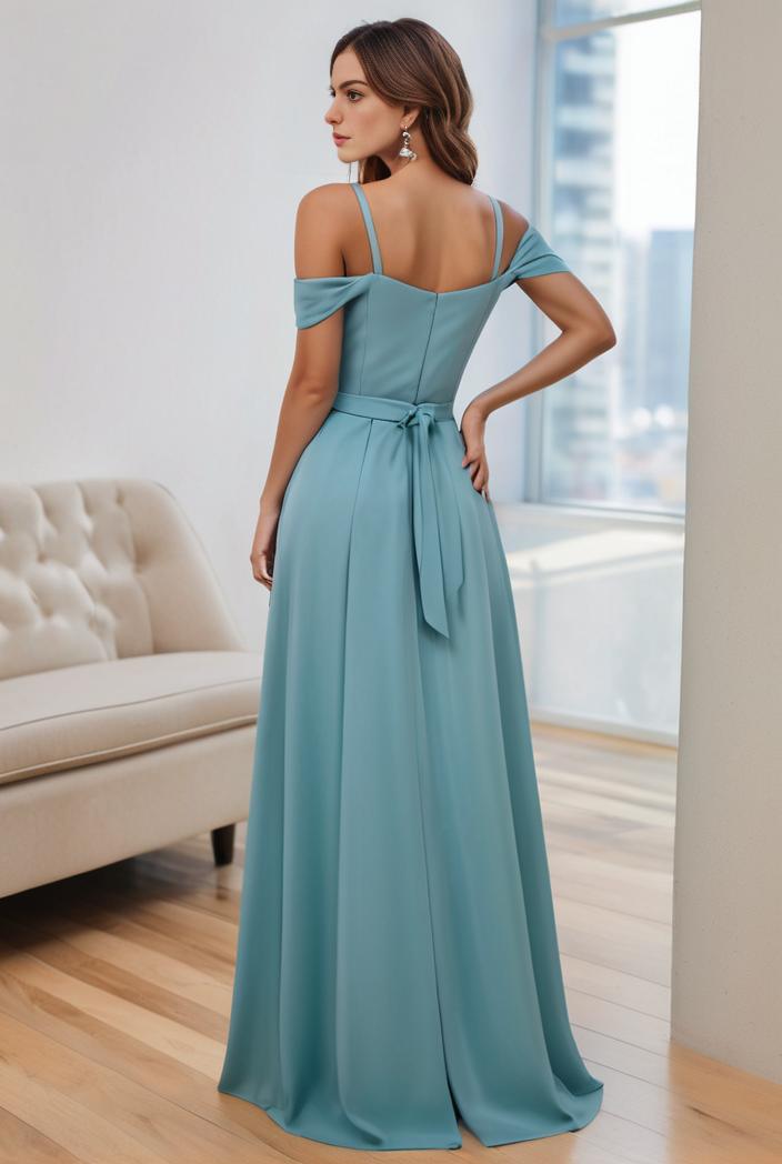 off shoulder spaghetti strap a line maternity dress 116618