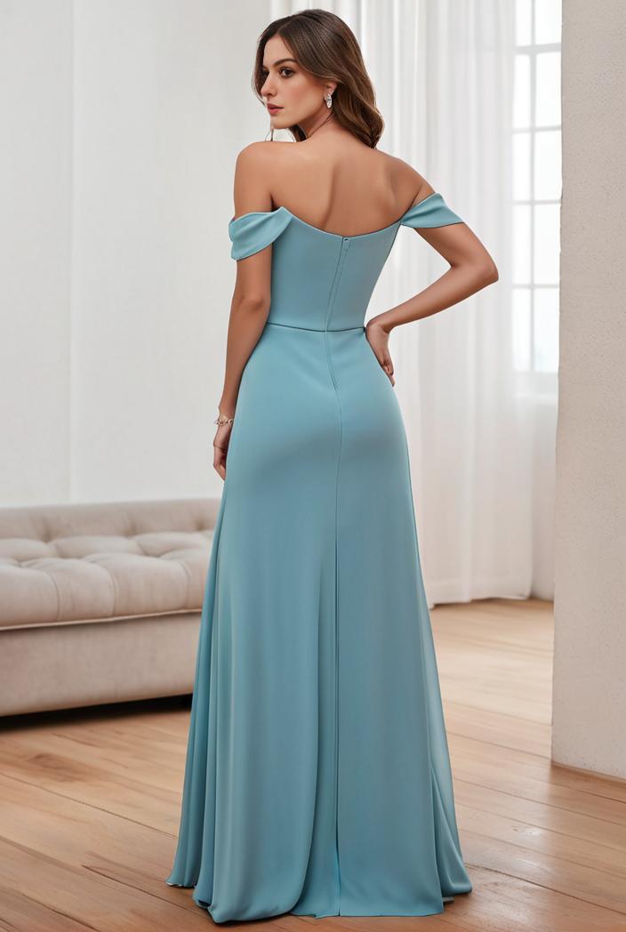 off shoulder spaghetti strap a line maternity dress 116619