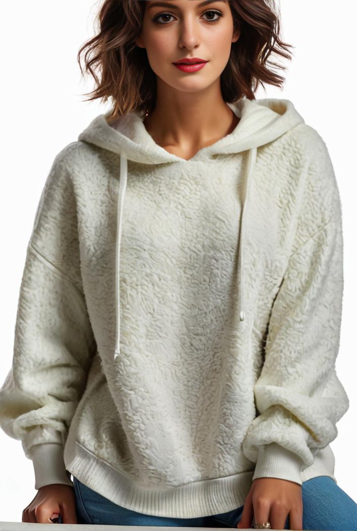 plus size casual hoodie women s plus solid ribbed long sleeve slight stretch hoodie drawstring sweatshirt 117883