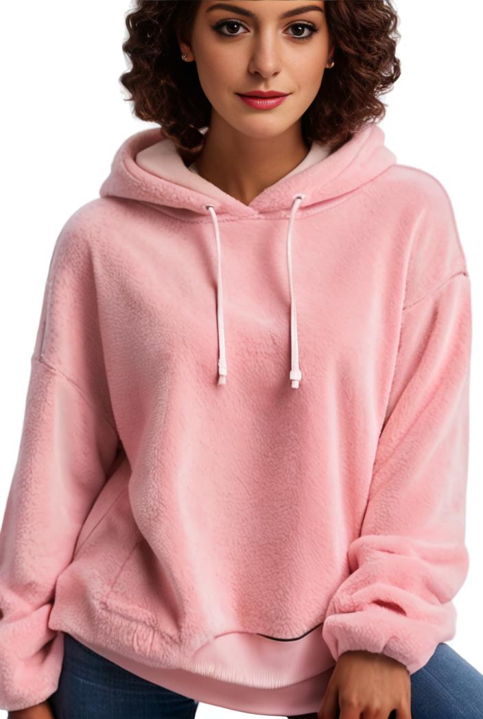plus size casual hoodie women s plus solid ribbed long sleeve slight stretch hoodie drawstring sweatshirt 117902