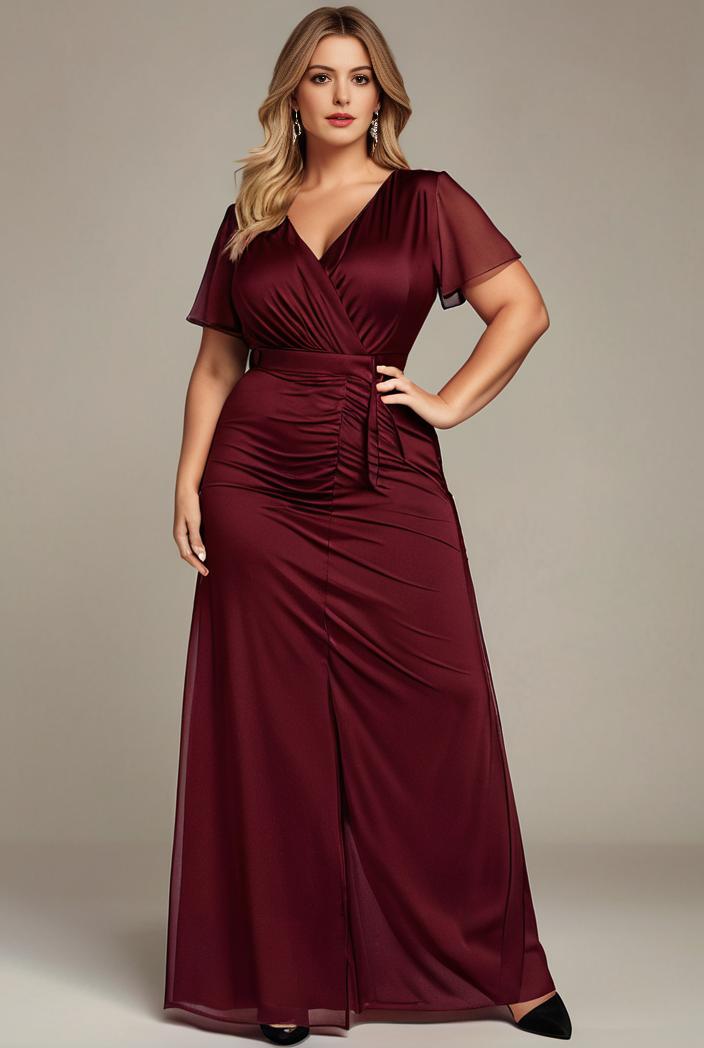 plus size floor length formal evening gowns for weddings 118334
