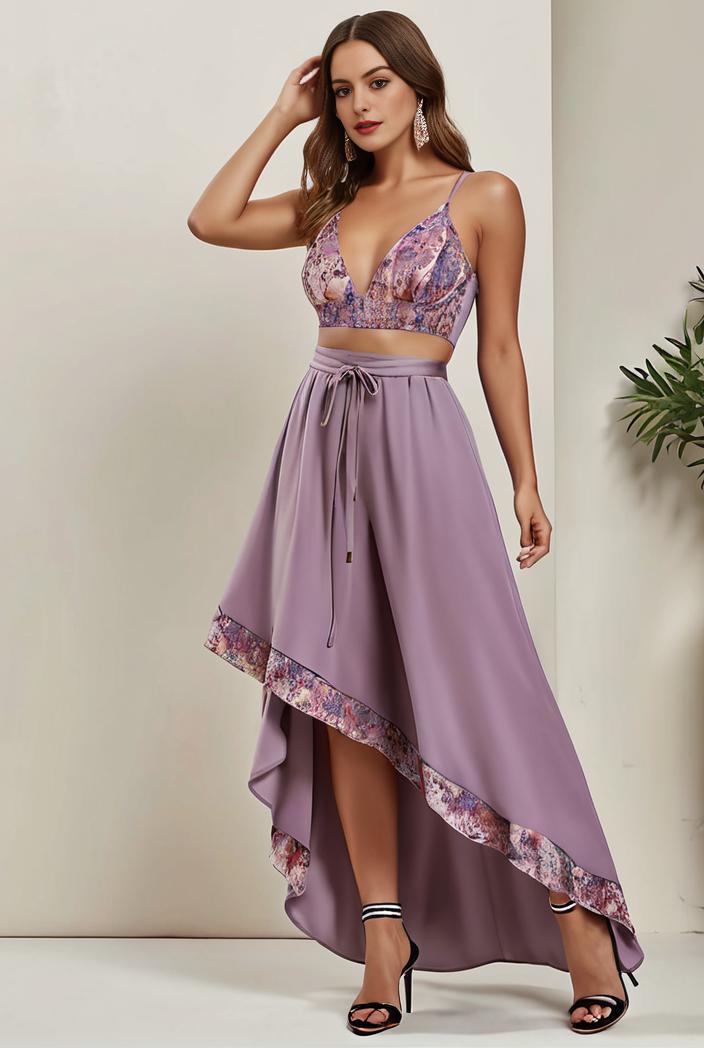 plus size sequin high low deep v neck tulle evening dresses 119988