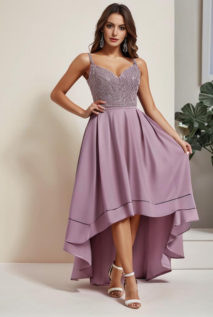 plus size sequin high low deep v neck tulle evening dresses 119999