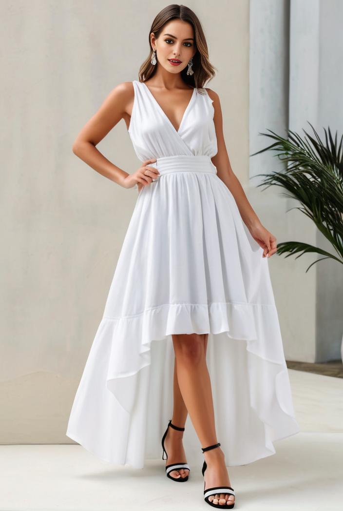 plus size sequin high low deep v neck tulle evening dresses 120014