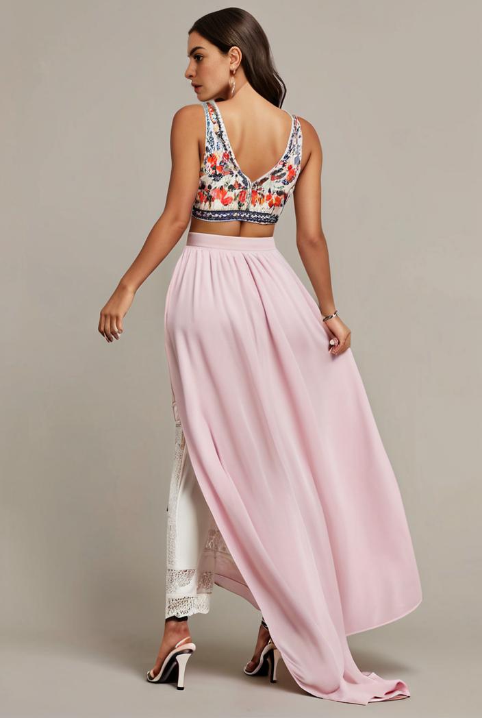 plus size sequin high low deep v neck tulle evening dresses 120052