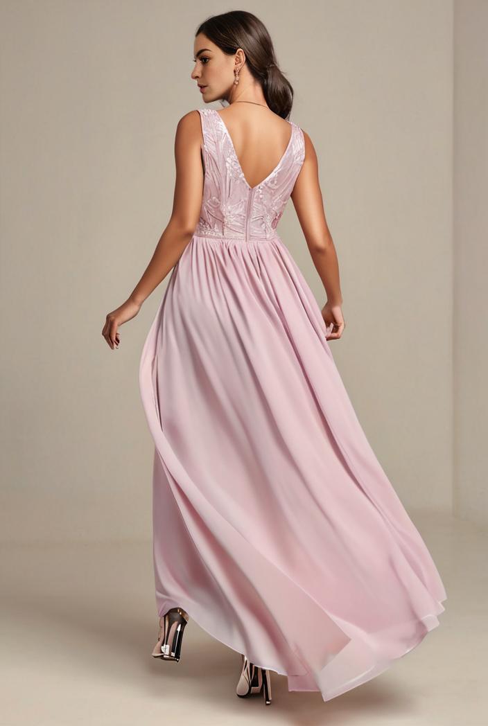 plus size sequin high low deep v neck tulle evening dresses 120054