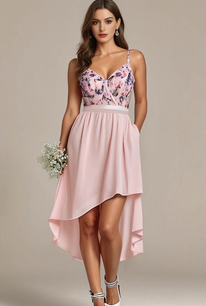 plus size sequin high low deep v neck tulle evening dresses 120076