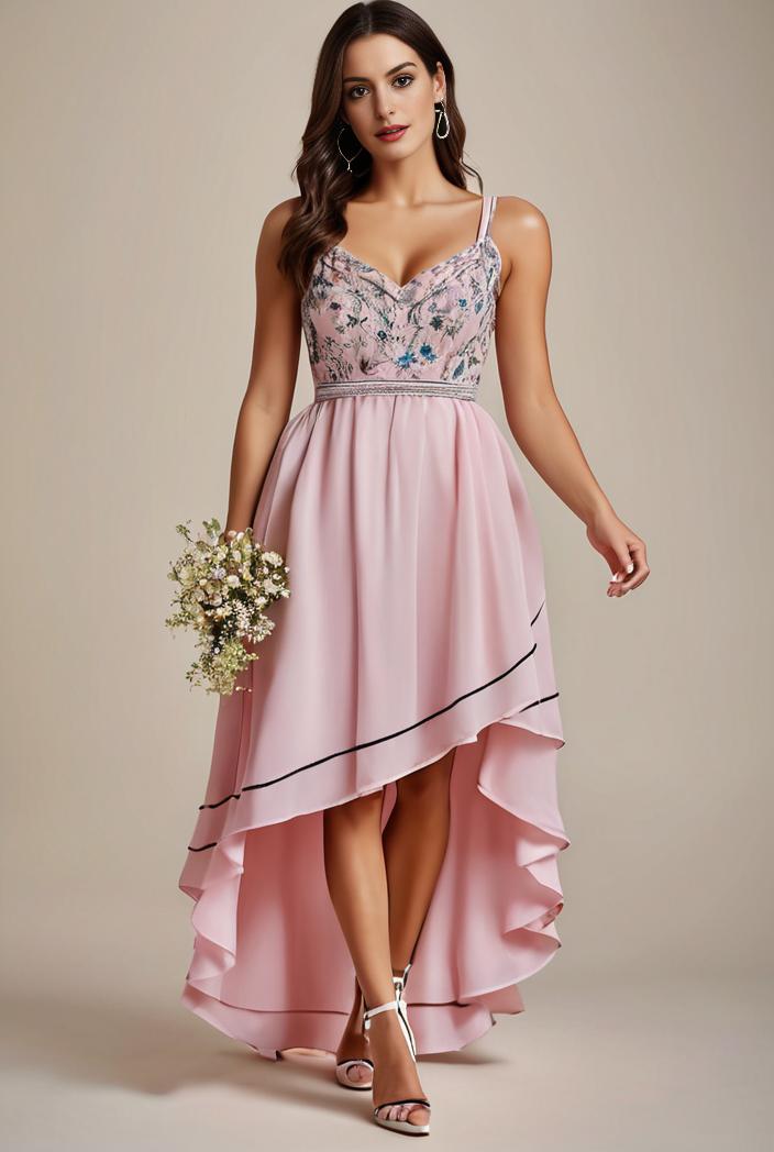 plus size sequin high low deep v neck tulle evening dresses 120078