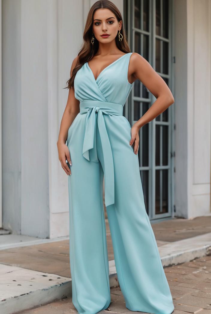 plus size shiny v neck side slit formal evening dress 120370