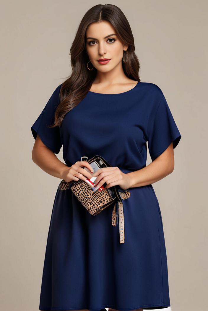 plus size simple chiffon pleated a line round neckline bridesmaid dress 120442