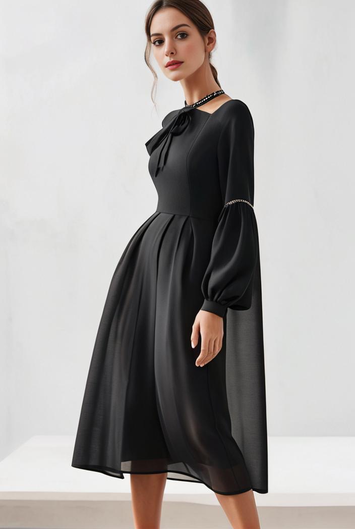 size curve dresses plus size loose elegant floral pattern stitching midi dress 124059