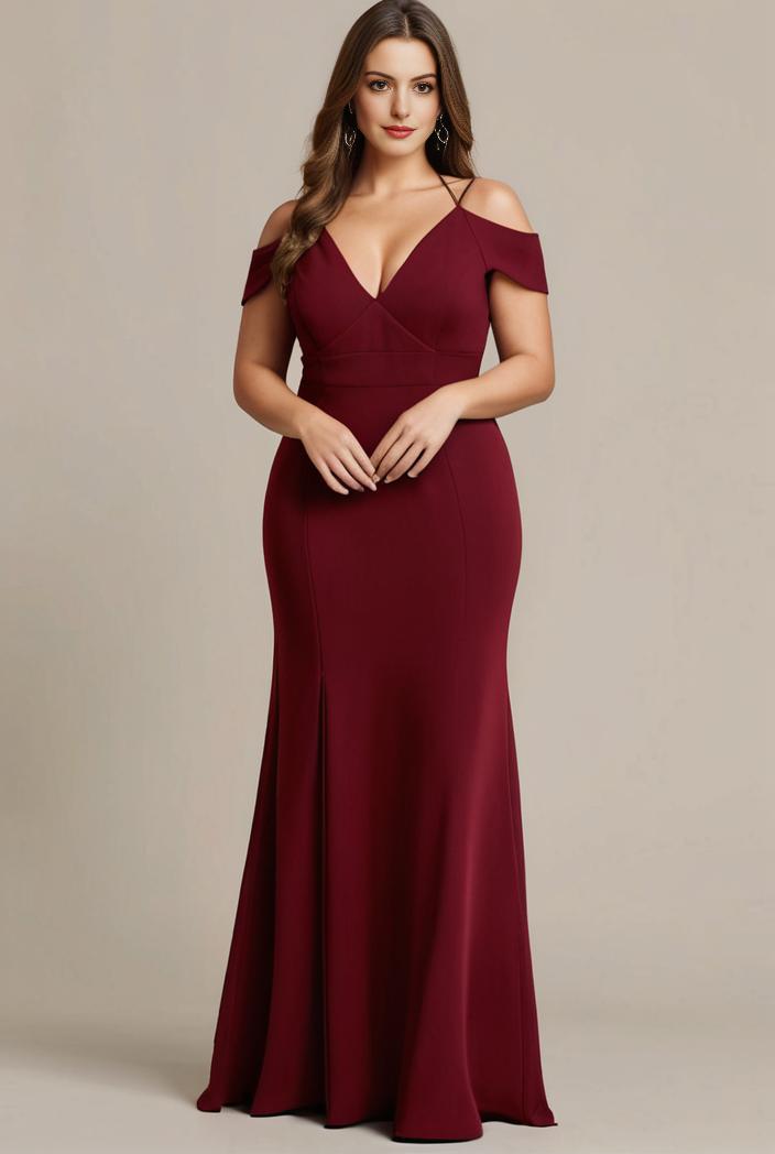 stylish plus size bodycon deep v neck sequin evening dress 125633