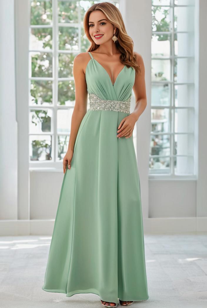 convertible chiffon lace open back spaghetti straps bridesmaid dress 129071