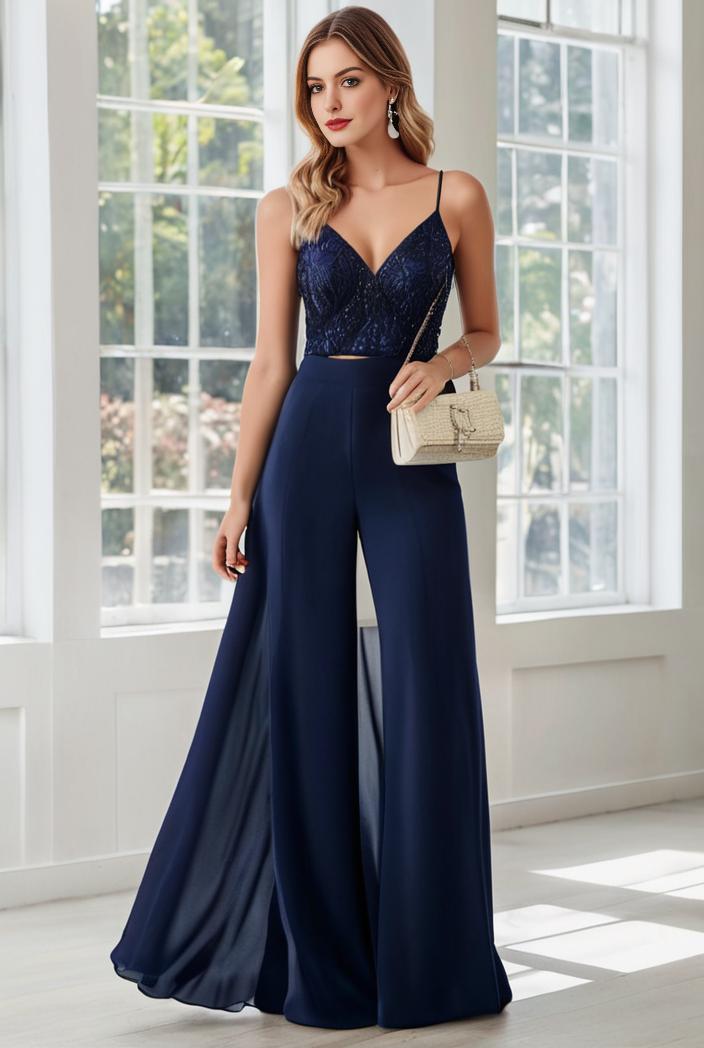 convertible chiffon lace open back spaghetti straps bridesmaid dress 129099