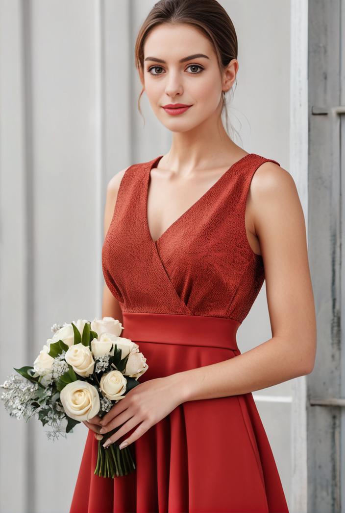 deep v neck lace chiffon bridesmaid dress with asymmetrical hem 129546