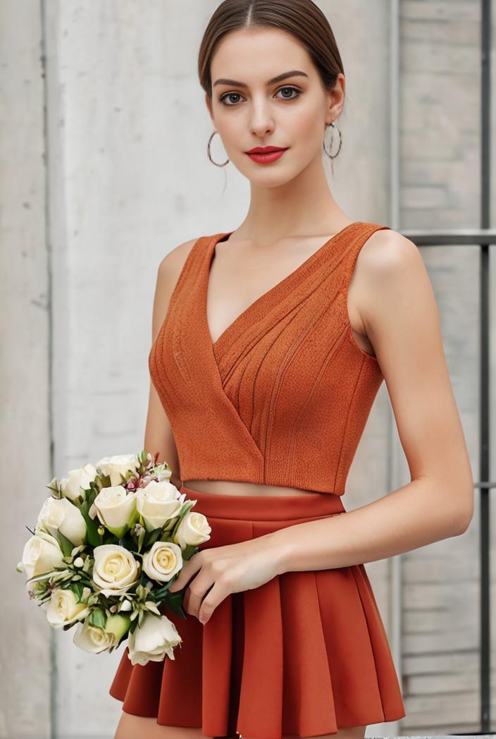 deep v neck lace chiffon bridesmaid dress with asymmetrical hem 129551