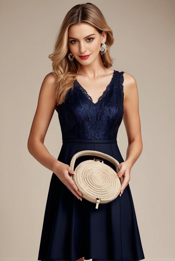deep v neck lace chiffon bridesmaid dress with asymmetrical hem 129572