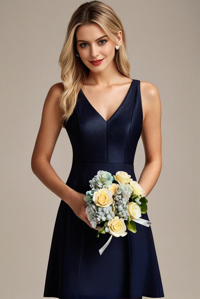 deep v neck lace chiffon bridesmaid dress with asymmetrical hem 129573