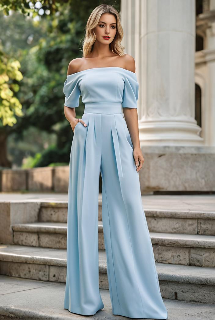 elegant chiffon high low off the shoulder bridesmaid dress 130362