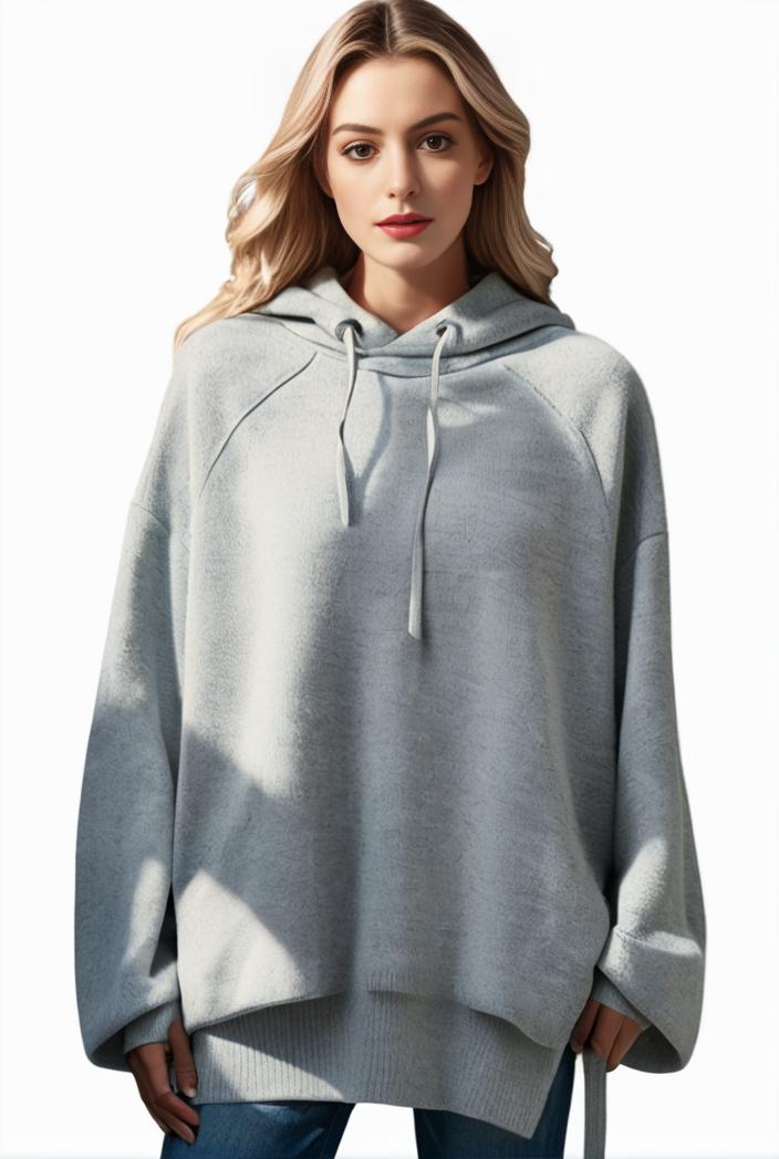plus size casual hoodie women s plus solid ribbed long sleeve slight stretch hoodie drawstring sweatshirt 136538