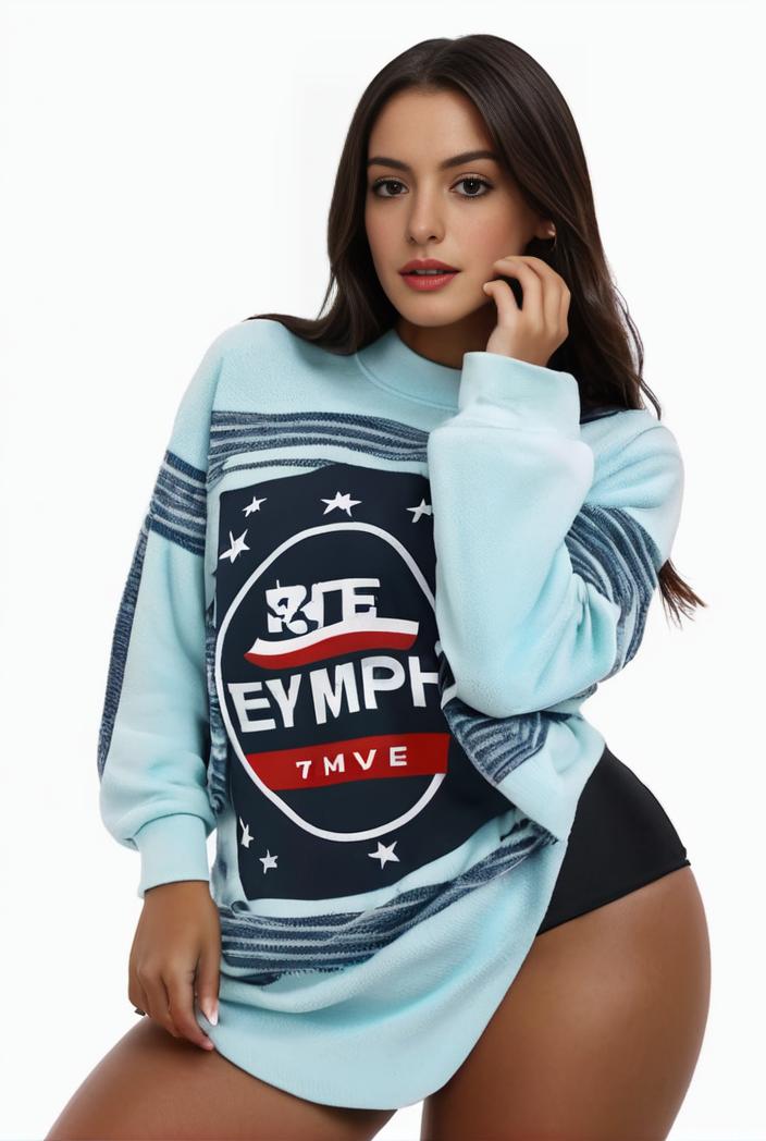 plus size casual sweatshirt women s plus graphic letter print long sleeve round neck slight stretch sweatshirt 136570