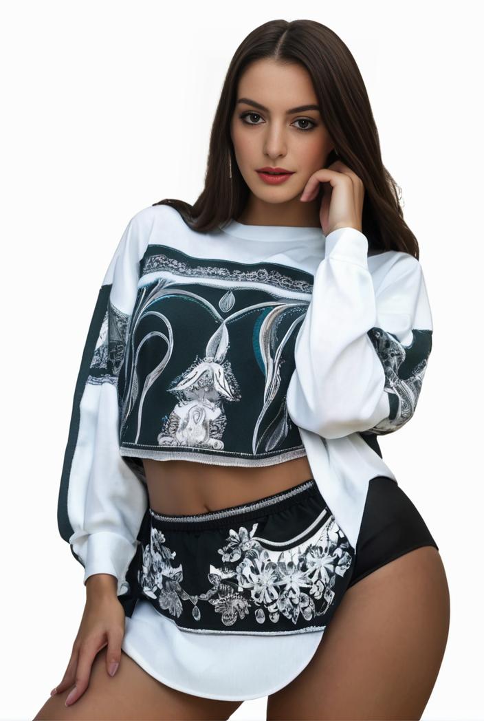 plus size casual sweatshirt women s plus graphic letter print long sleeve round neck slight stretch sweatshirt 136573