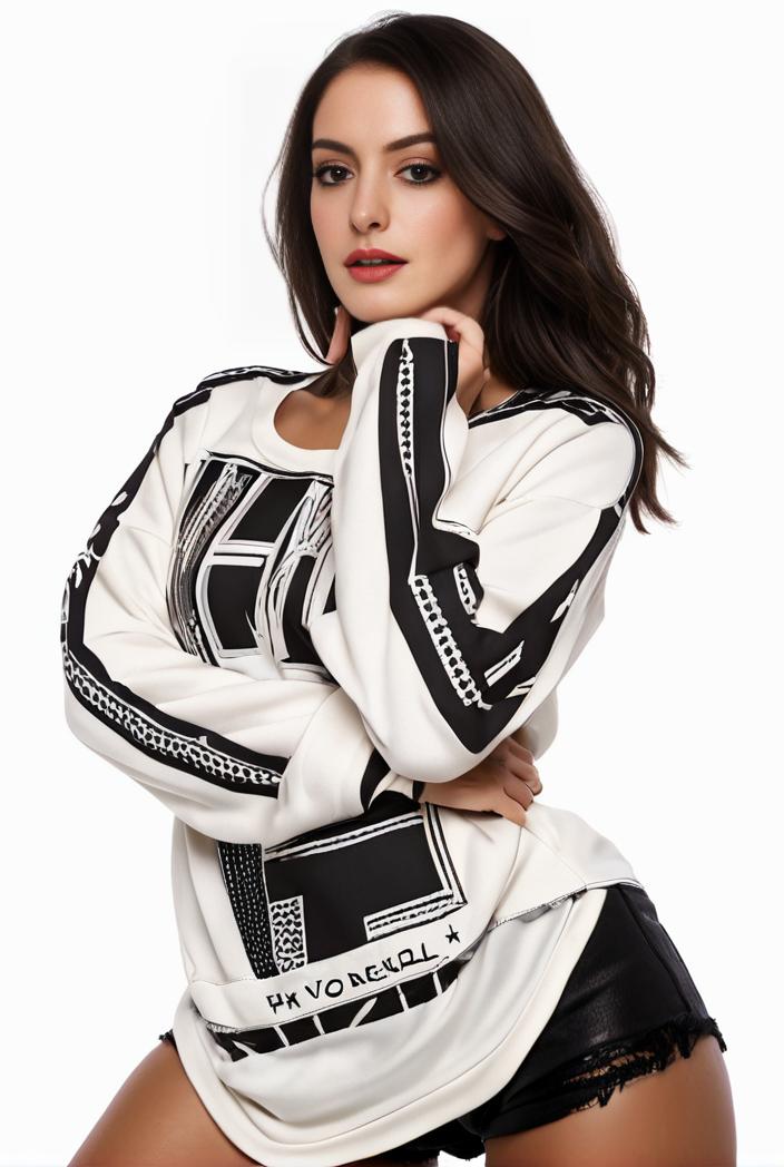 plus size casual sweatshirt women s plus graphic letter print long sleeve round neck slight stretch sweatshirt 136579