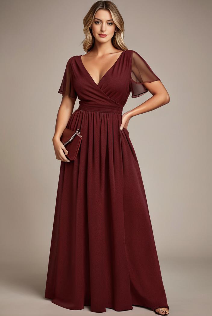 plus size floor length formal evening gowns for weddings 136958