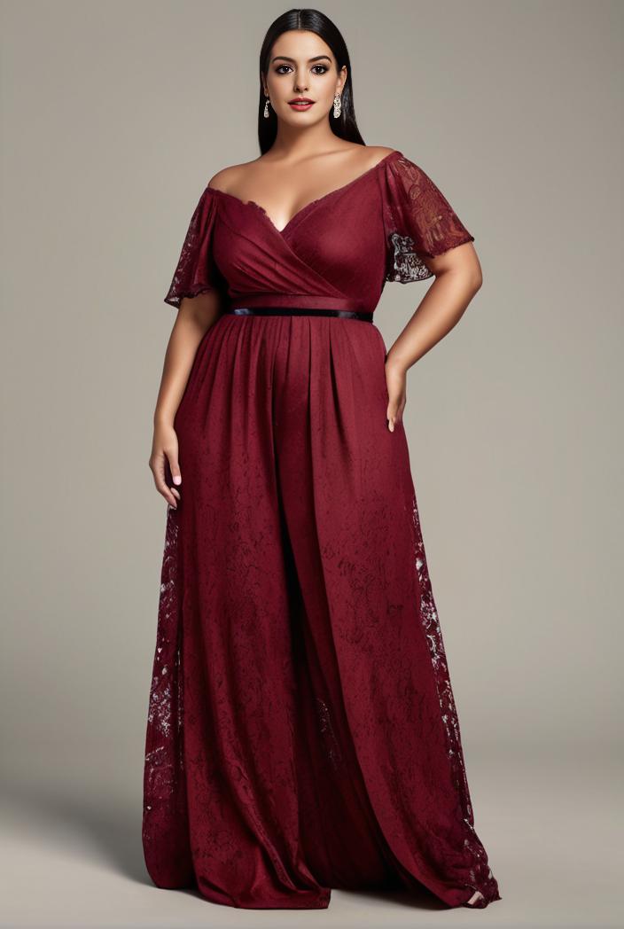 plus size floor length formal evening gowns for weddings 136959