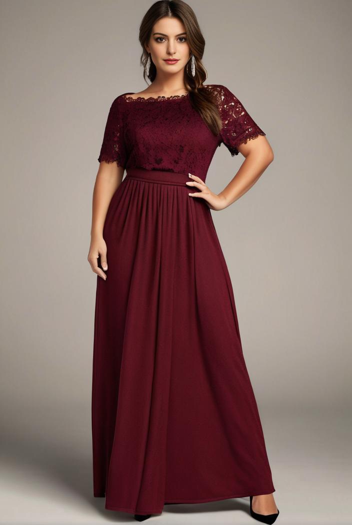 plus size floor length formal evening gowns for weddings 136960