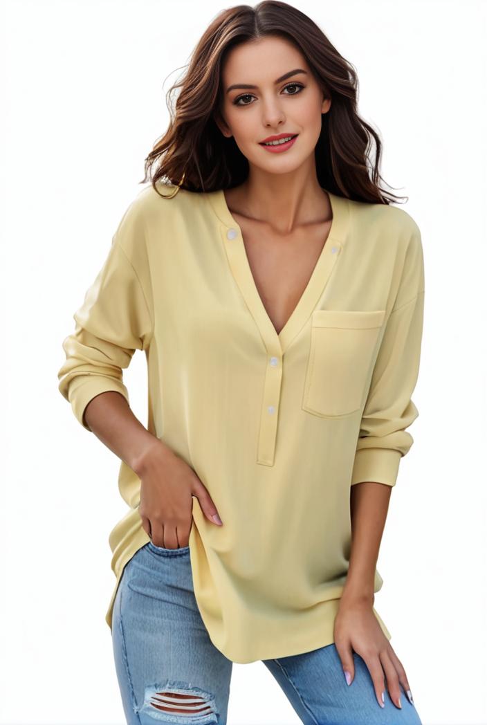 plus size formal shirt women s plus plain long sleeve turn down collar button up workwear shirt 137147